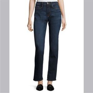 Frame Franklin Le High Straight Denim Indigo Jeans